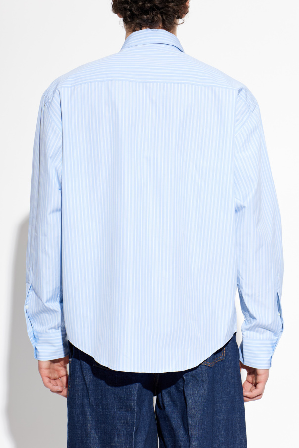 Modrý Striped shirt Ami Alexandre Mattiussi - Vitkac Slovakia